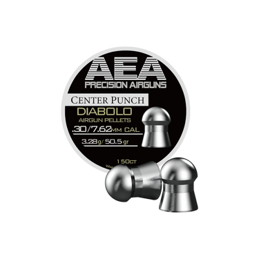 AEA Center Punch Airgun Pellets (.30 Cal, 50.5 gr.)